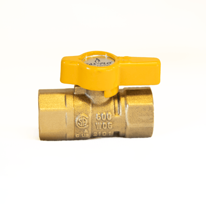 Barbecues Galore Barbecue Parts > Hoses & Fittings > Fittings 1/2" Double Female Threaded Natural Gas Shutoff Valve - CSA Approved