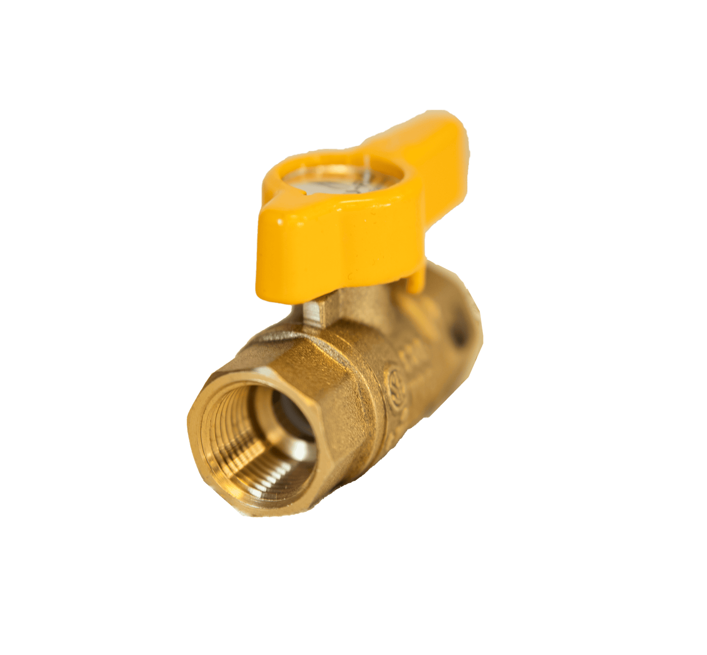 Barbecues Galore Barbecue Parts > Hoses & Fittings > Fittings 3/8" Double Female Threaded Natural Gas Shutoff Valve - CSA Approved