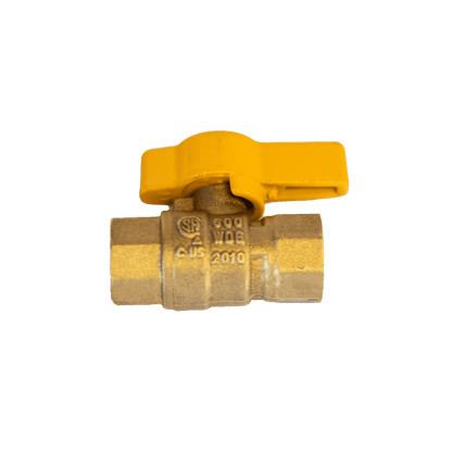 Barbecues Galore Barbecue Parts > Hoses & Fittings > Fittings 3/8" Double Female Threaded Natural Gas Shutoff Valve - CSA Approved