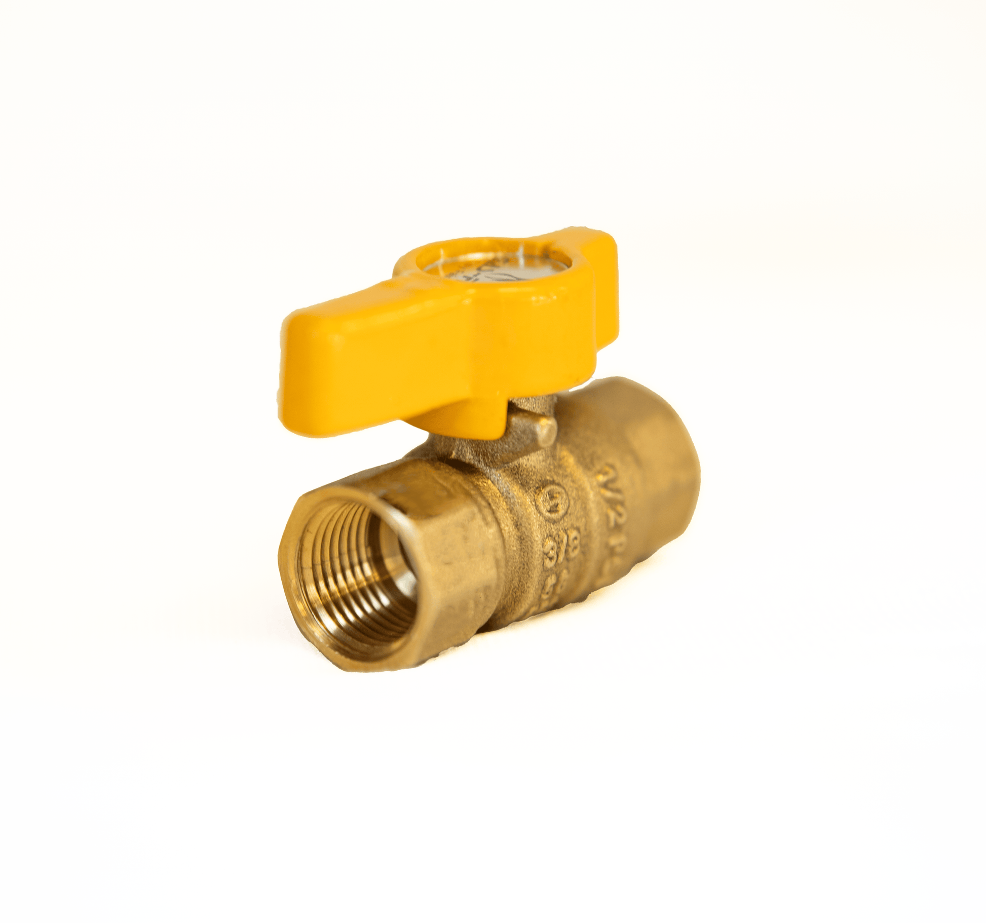 Barbecues Galore Barbecue Parts > Hoses & Fittings > Fittings 3/8" Double Female Threaded Natural Gas Shutoff Valve - CSA Approved