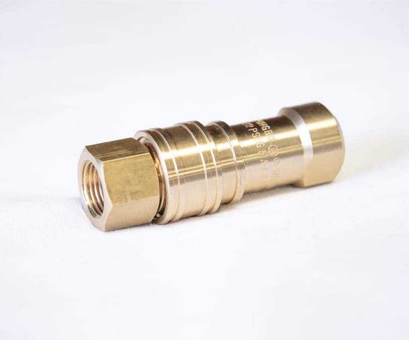 Barbecues Galore Barbecue Parts > Hoses & Fittings > Fittings 3/8" Natural Gas Quick Disconnect Coupler - CSA Approved