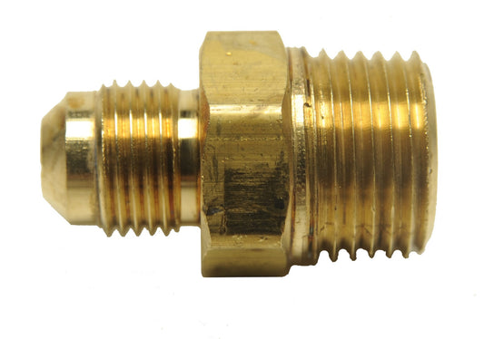 Barbecues Galore Barbecue Parts > Hoses & Fittings > Fittings BRASS COUPLING - MALE PIPE THREAD TO MALE FLARED THREAD