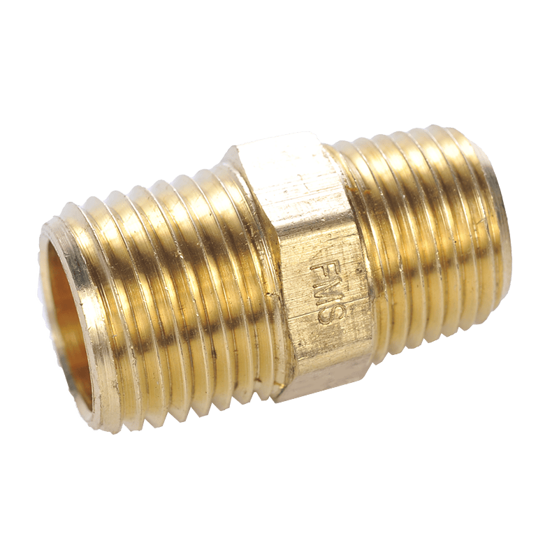 Barbecues Galore Barbecue Parts > Hoses & Fittings > Fittings Brass Fitting - HMPHMP 1/2" Male to 1/2" Male Pipe Thread