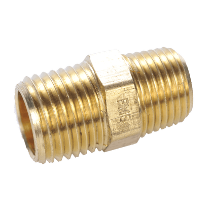 Barbecues Galore Barbecue Parts > Hoses & Fittings > Fittings Brass Fitting - HMPHMP 1/2" Male to 1/2" Male Pipe Thread