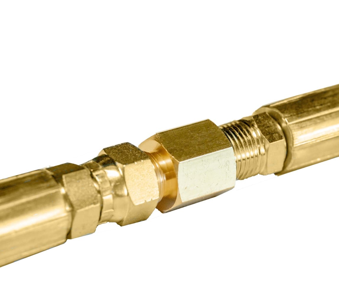 Barbecues Galore Barbecue Parts > Hoses & Fittings > Fittings Brass Fitting - TMFTFP 3/8" Male Flare to 3/8" Female Pipe Thread
