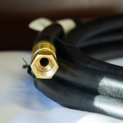 Barbecues Galore Barbecue Parts > Hoses & Fittings > Hoses 3/8” NG/LP Hose Male Pipe Thread To Female Flare - CSA Approved