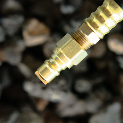 Barbecues Galore Barbecue Parts > Hoses & Fittings > Kits 3/8 or 1/2 Inch NG / LP Hose with Quick Disconnect Fittings Kit - CSA Approved