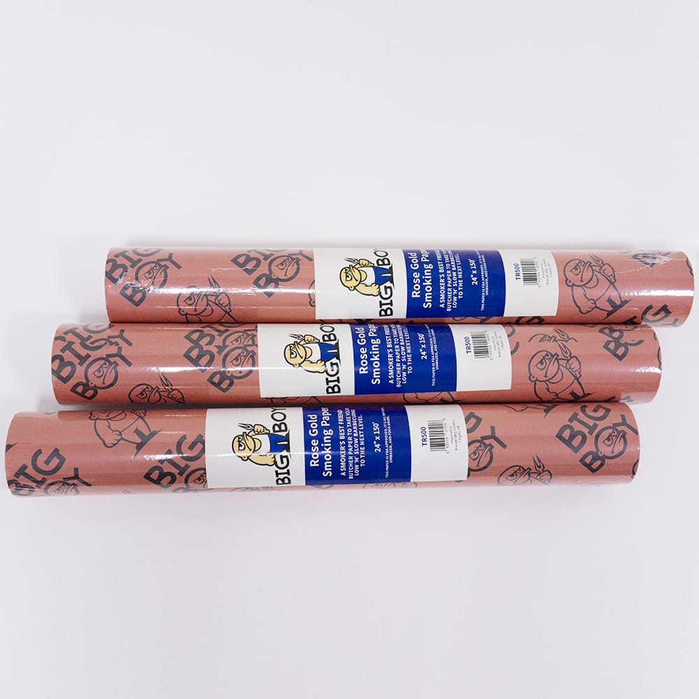 Big Boy Barbecue Accessories > Food Preparation > Butcher Paper & Twine Big Boy Rose Gold Smoking Paper - 24" x 150'