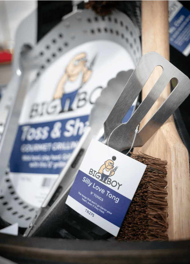 Big Boy Barbecue Accessories > Tools & Gadgets > Tongs Big Boy The Silly Love Tong - 9" Heavy Duty Stainless Steel Tongs