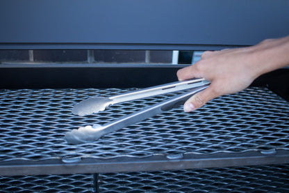 Big Boy Barbecue Accessories > Tools & Gadgets > Tongs Brander Sausage Snatchers - 12" Stainless Steel Tongs with Silicone Grip