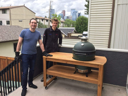 Big Green Egg Barbecue Accessories > Carts & Stands > Stand Big Green Egg Acacia Wood Table