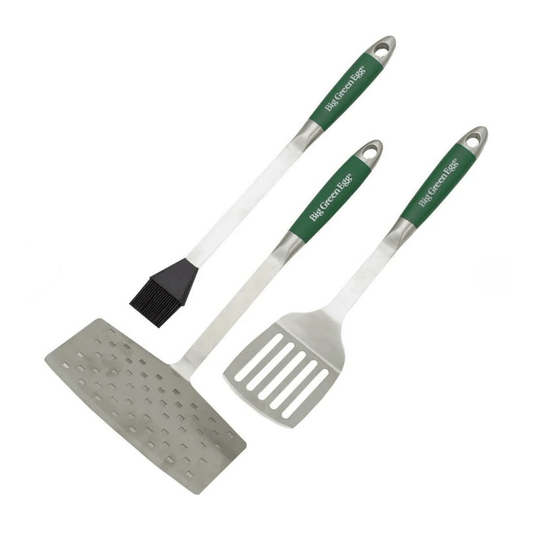 Big Green Egg Barbecue Accessories > Tools & Gadgets > Toolsets Big Green Egg 3 Piece Custom Stainless Steel Tool Set