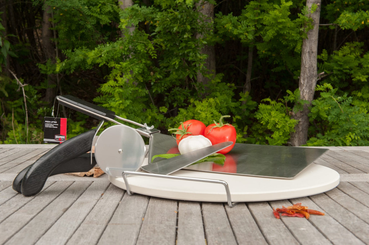 Brander Barbecue Accessories > Grilling Tools > Pizza Accessories Brander "Wheelie" Pizza Cutter with Wood Handle