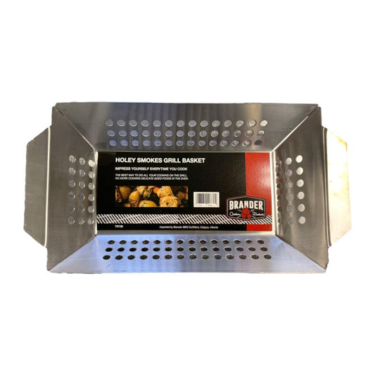 Brander Barbecue Accessories > Tools and Gadgets > Grill Toppers > Grill Baskets Brander Holey Smokes Grill Basket - Stainless Steel