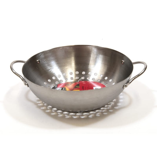 Brander Barbecue Accessories > Tools and Gadgets > Grill Toppers > Grill Baskets Brander Stainless Steel Round Mini Grill Wok