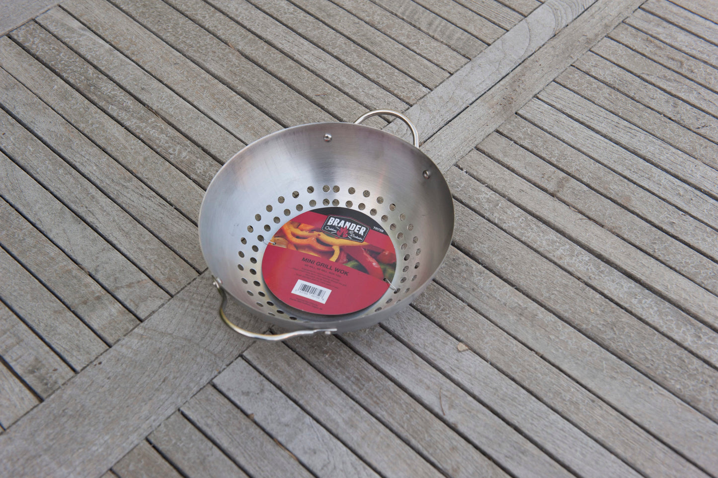 Brander Barbecue Accessories > Tools and Gadgets > Grill Toppers > Grill Baskets Brander Stainless Steel Round Mini Grill Wok