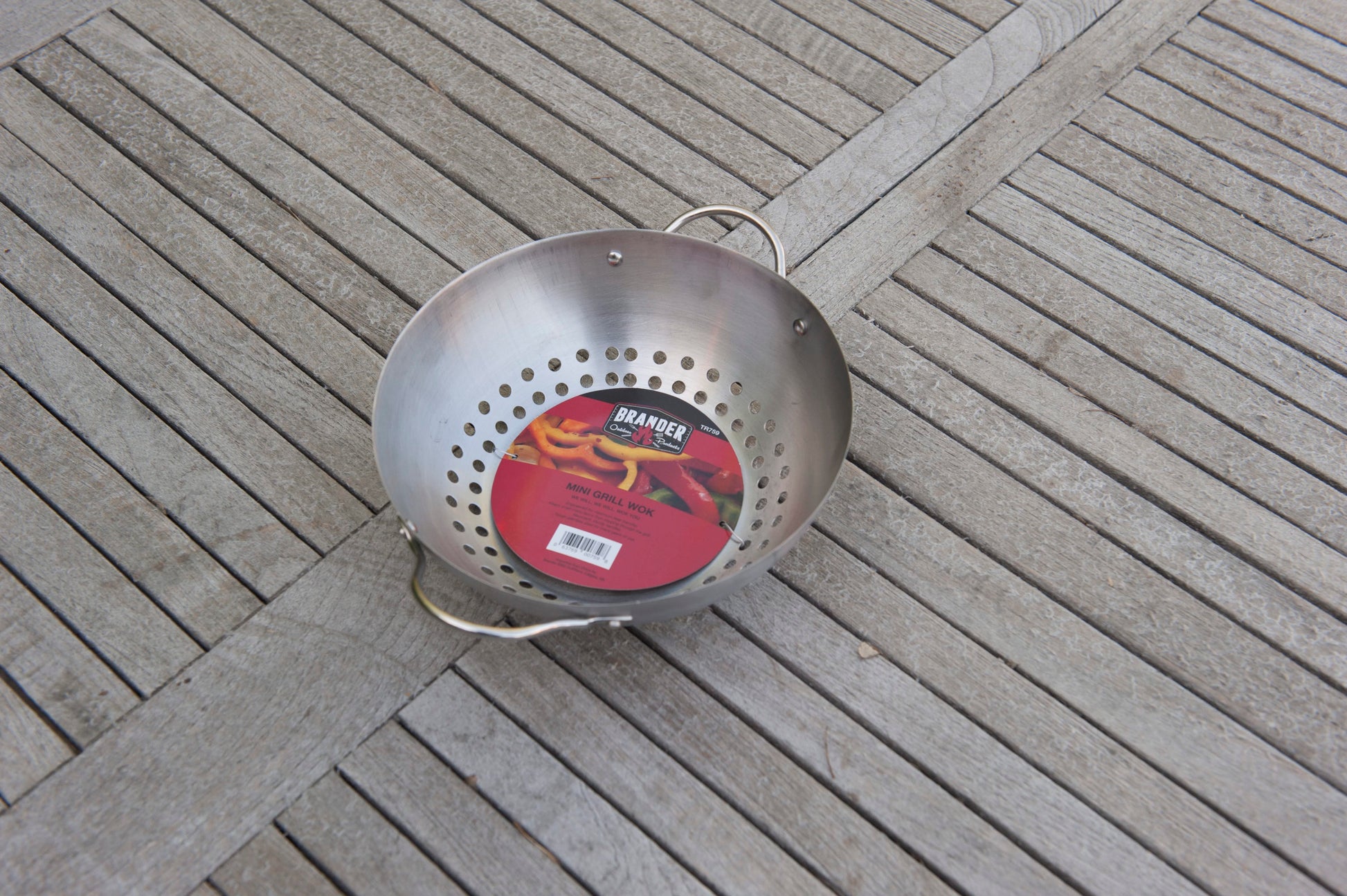 Brander Barbecue Accessories > Tools and Gadgets > Grill Toppers > Grill Baskets Brander Stainless Steel Round Mini Grill Wok
