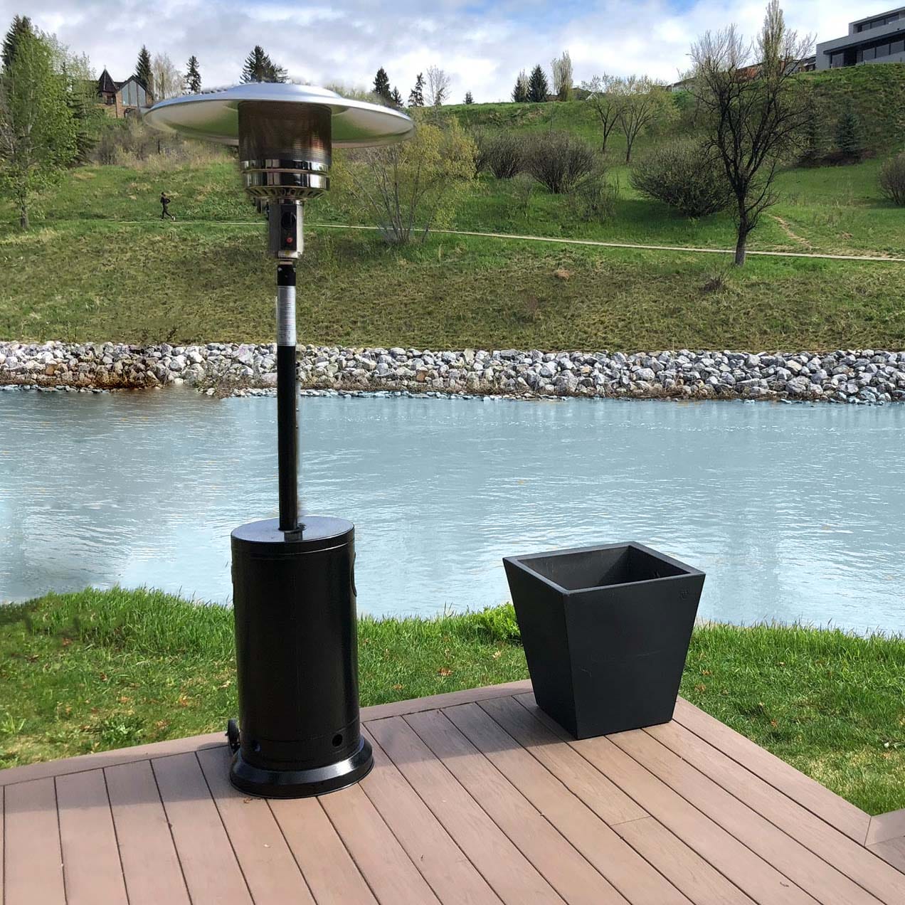 Brander Outdoor Living > Heating > Patio Heaters > Freestanding Brander Black Patio Heater - Propane