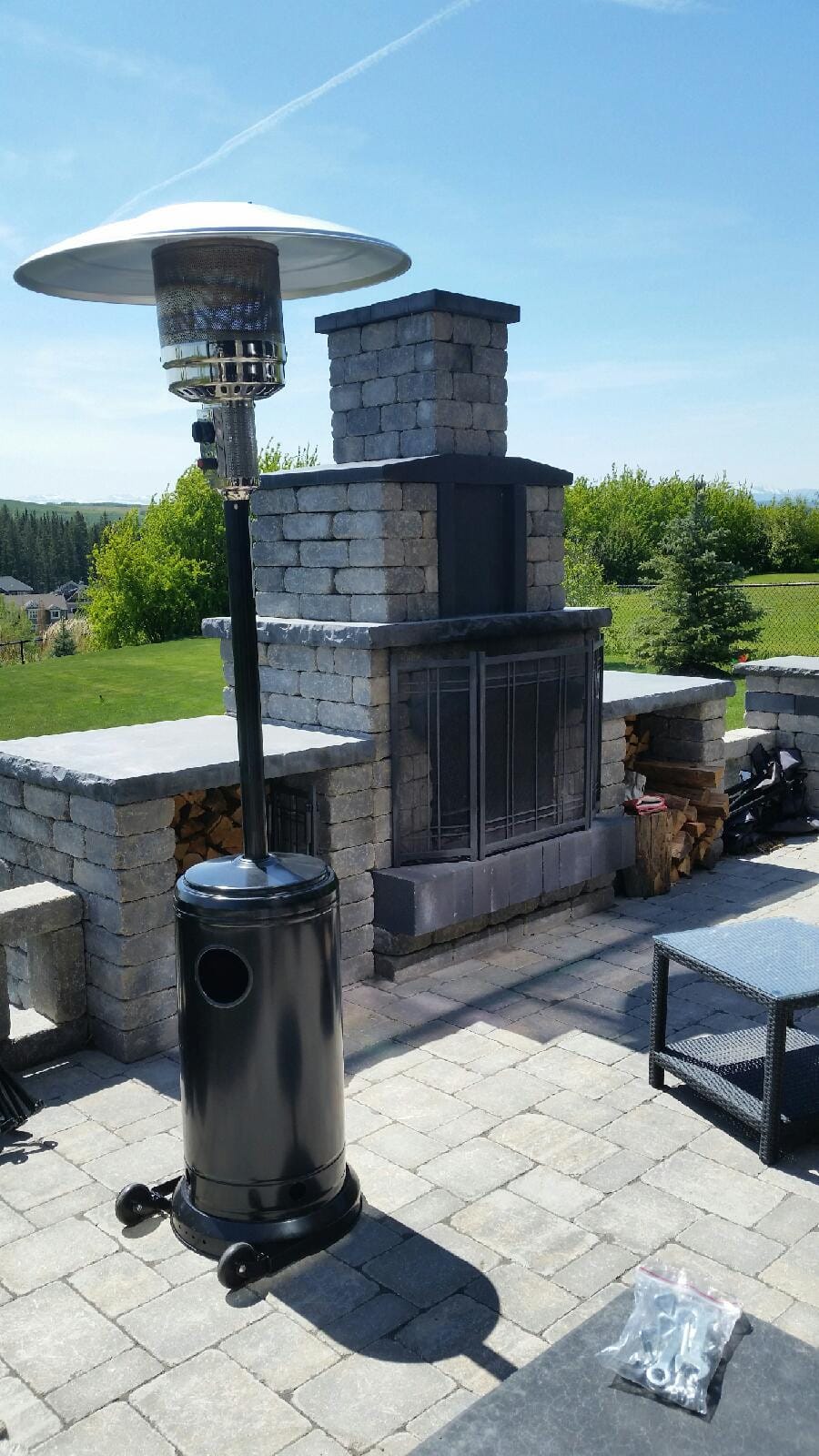 Brander Outdoor Living > Heating > Patio Heaters > Freestanding Brander Black Patio Heater - Propane