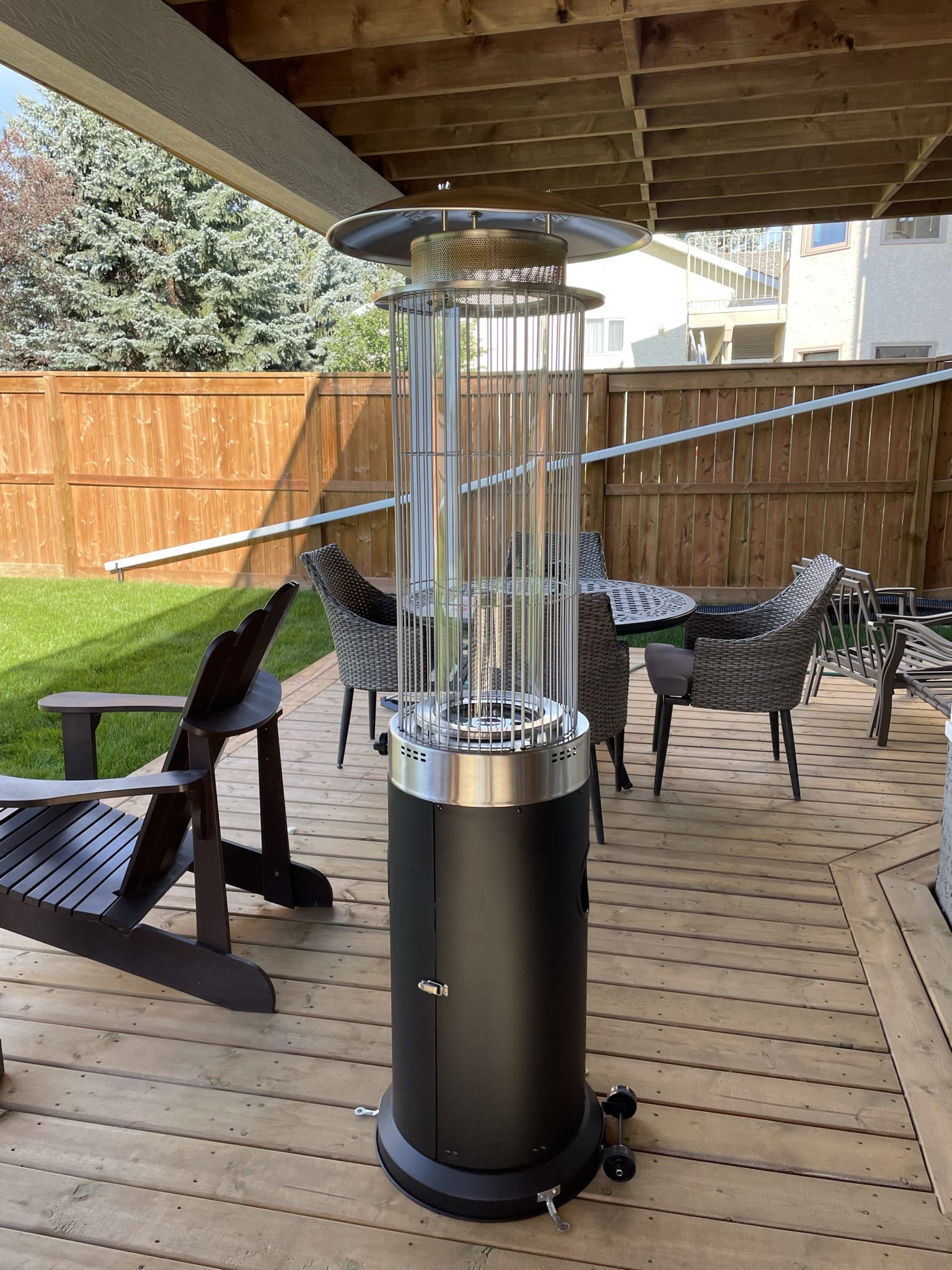 Brander Outdoor Living > Heating > Patio Heaters > Freestanding Brander Spiral Flame Patio Heater with Flameguard - Propane