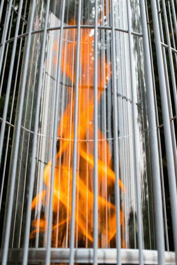 Brander Outdoor Living > Heating > Patio Heaters > Freestanding Brander Spiral Flame Patio Heater with Flameguard - Propane