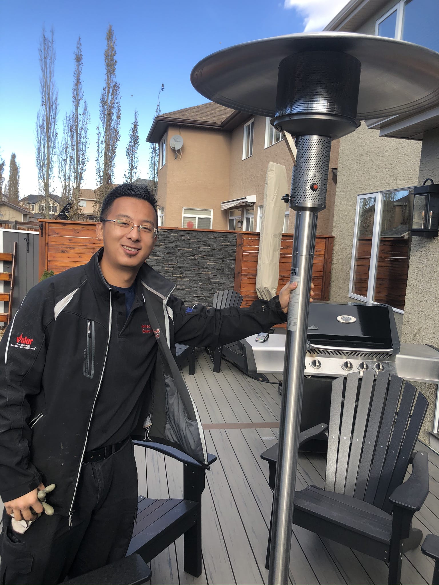 Brander Outdoor Living > Heating > Patio Heaters > Freestanding Brander Stainless Steel Patio Heater - Natural Gas