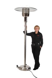 Brander Outdoor Living > Heating > Patio Heaters > Freestanding Brander Stainless Steel Patio Heater - Natural Gas