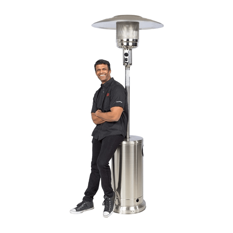 Brander Outdoor Living > Heating > Patio Heaters > Freestanding Brander Stainless Steel Patio Heater - Propane