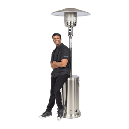 Brander Outdoor Living > Heating > Patio Heaters > Freestanding Brander Stainless Steel Patio Heater - Propane