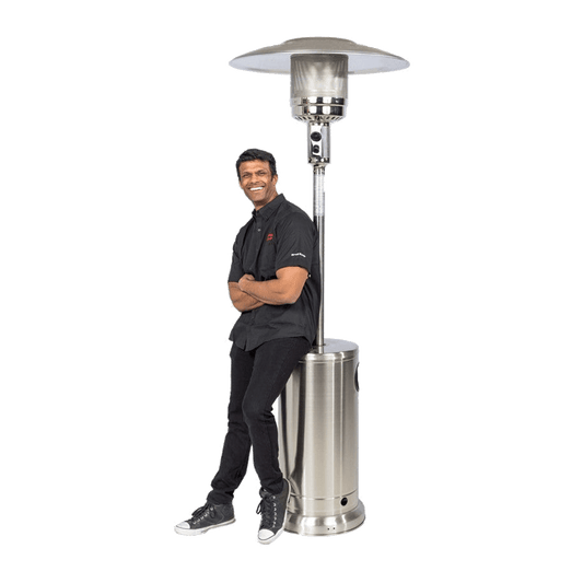 Brander Outdoor Living > Heating > Patio Heaters > Freestanding Brander Stainless Steel Patio Heater - Propane