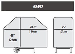 Broil King Barbecue Accessories > Covers & Mats > Covers Broil King 70.5" Heavy Duty Cover - 68492