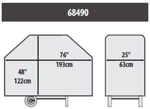 Broil King Barbecue Accessories > Covers & Mats > Covers Broil King 76" Heavy Duty Cover - 68490