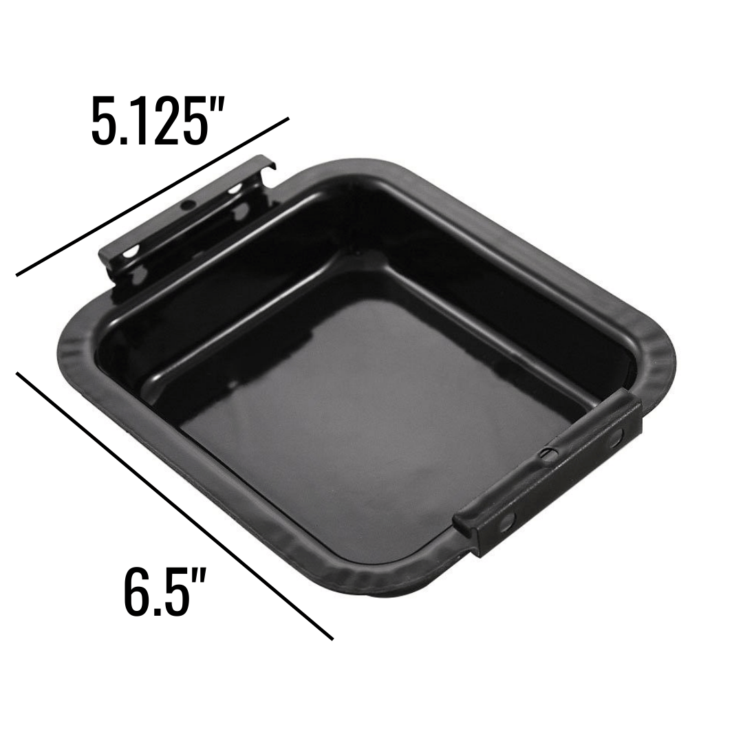 Broil King Grease Pan Broil King 52009901 5 1/8" x 6 1/2" Porcelain Coated Grease Pan