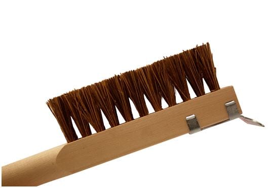 Chef Felton Barbecue Accessories > Cleanup & Maintenance > Brushes & Scrapers Chef Felton 20" Long Handle Natural Fiber Bristle BBQ Brush w/ Scraper