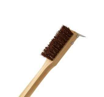 Chef Felton Barbecue Accessories > Cleanup & Maintenance > Brushes & Scrapers Chef Felton 20" Long Handle Natural Fiber Bristle BBQ Brush w/ Scraper