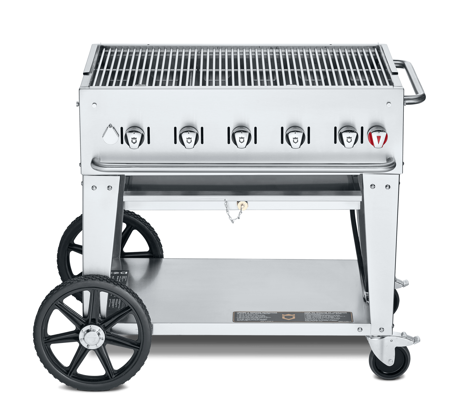 Crown Verity Outdoor Cooking > Gas Grills > BBQs Natural Gas / 36" Crown Verity Mobile Grill - 30", 36", 48", 60", 72"