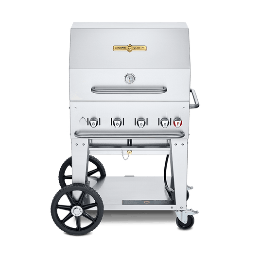 Crown Verity Outdoor Cooking > Gas Grills > BBQs Propane / 30" Crown Verity Mobile Grill Dome Pkg - 30", 36", 48", 60", 72"
