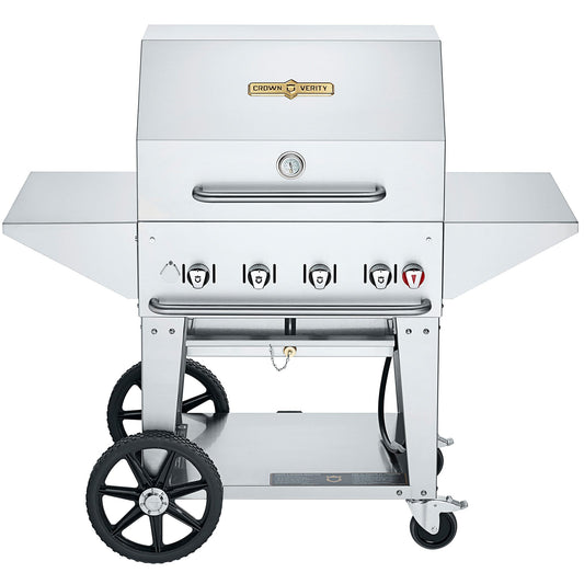 Crown Verity Outdoor Cooking > Gas Grills > BBQs Propane / 30" Crown Verity Mobile Grill PRO Pkg - 30", 36", 48"