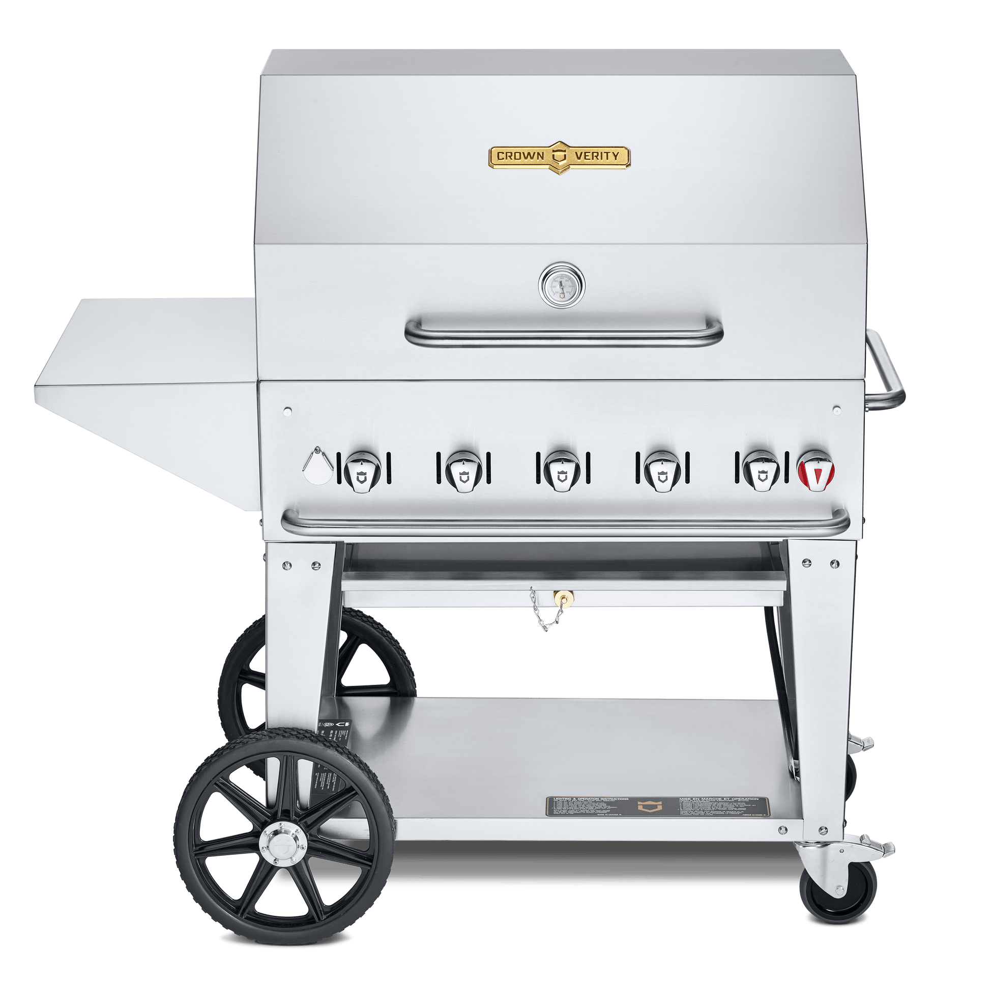 Crown Verity Outdoor Cooking > Gas Grills > BBQs Propane / 36" Crown Verity Mobile Grill Pkg - 30", 36", 48"