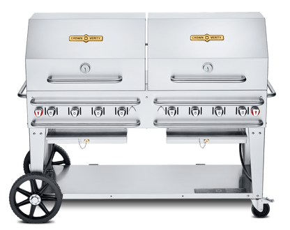Crown Verity Outdoor Cooking > Gas Grills > BBQs Propane / 60" Crown Verity Mobile Grill Dome Pkg - 30", 36", 48", 60", 72"