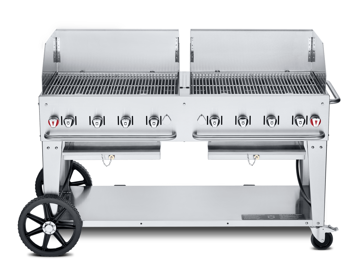 Crown Verity Outdoor Cooking > Gas Grills > BBQs Propane / 60" Crown Verity Mobile Grill Wind Guard Pkg - 30", 36", 48", 60", 72"