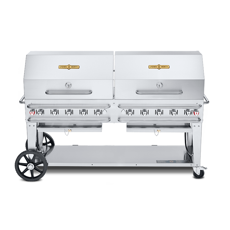 Crown Verity Outdoor Cooking > Gas Grills > BBQs Propane / 72" Crown Verity Mobile Grill Dome Pkg - 30", 36", 48", 60", 72"