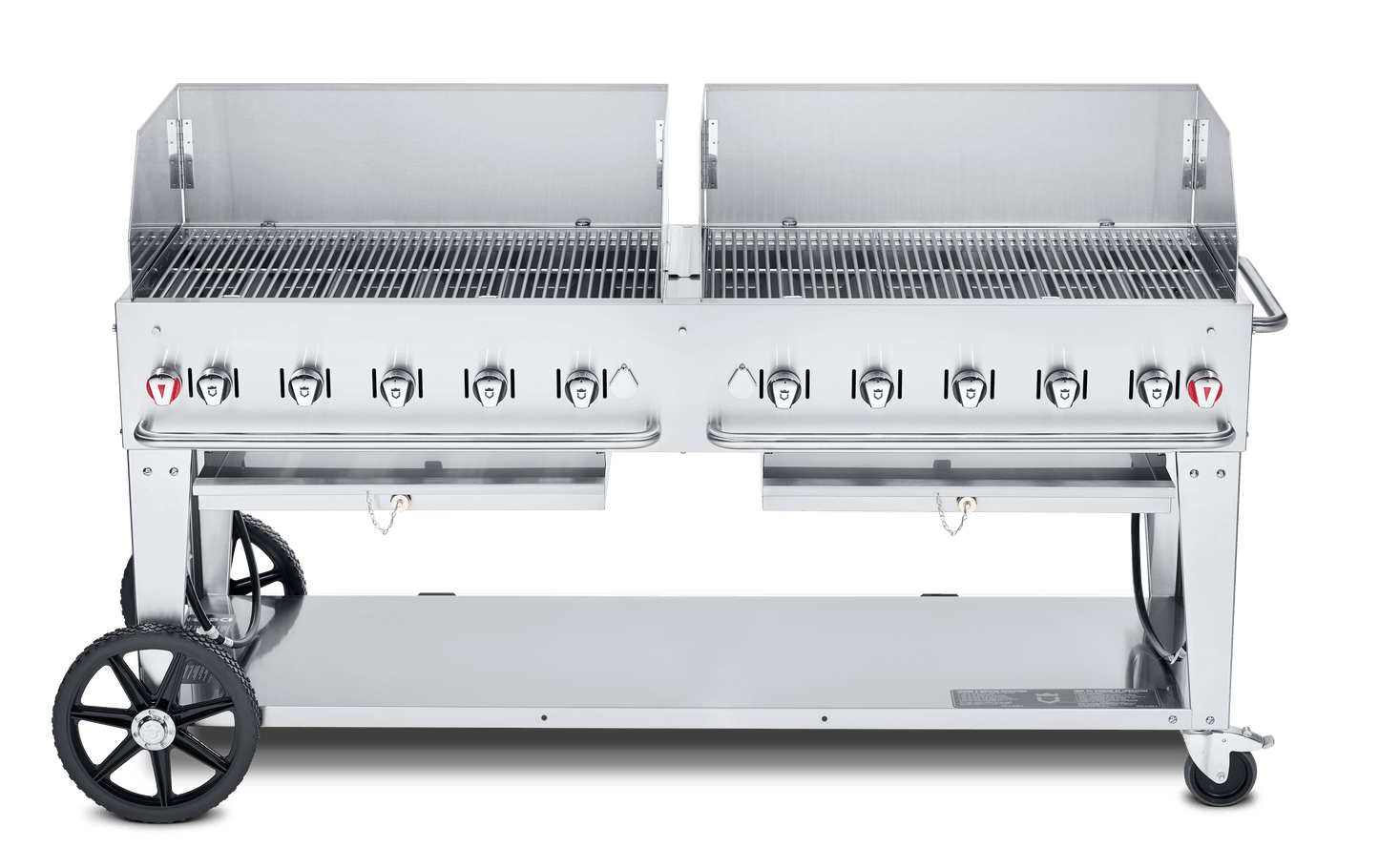 Crown Verity Outdoor Cooking > Gas Grills > BBQs Propane / 72" Crown Verity Mobile Grill Wind Guard Pkg - 30", 36", 48", 60", 72"