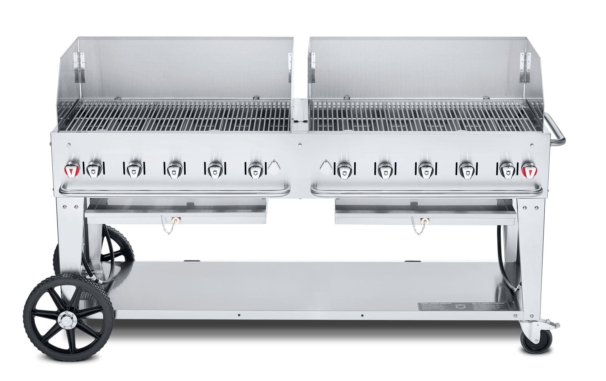 Crown Verity Outdoor Cooking > Gas Grills > BBQs Propane / 72" Crown Verity Mobile Grill Wind Guard Pkg - 30", 36", 48", 60", 72"
