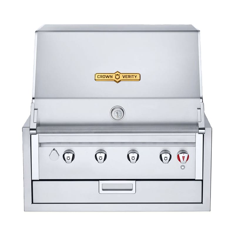Crown Verity Outdoor Cooking > Outdoor Kitchens > Built In > Grill Heads Natural Gas / 30" Crown Verity Infinite Series Infinite Series Built-in Grill Heads - 30", 36", 42", 48"
