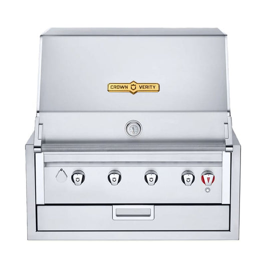 Crown Verity Outdoor Cooking > Outdoor Kitchens > Built In > Grill Heads Natural Gas / 30" Crown Verity Infinite Series Infinite Series Built-in Grill Heads - 30", 36", 42", 48"