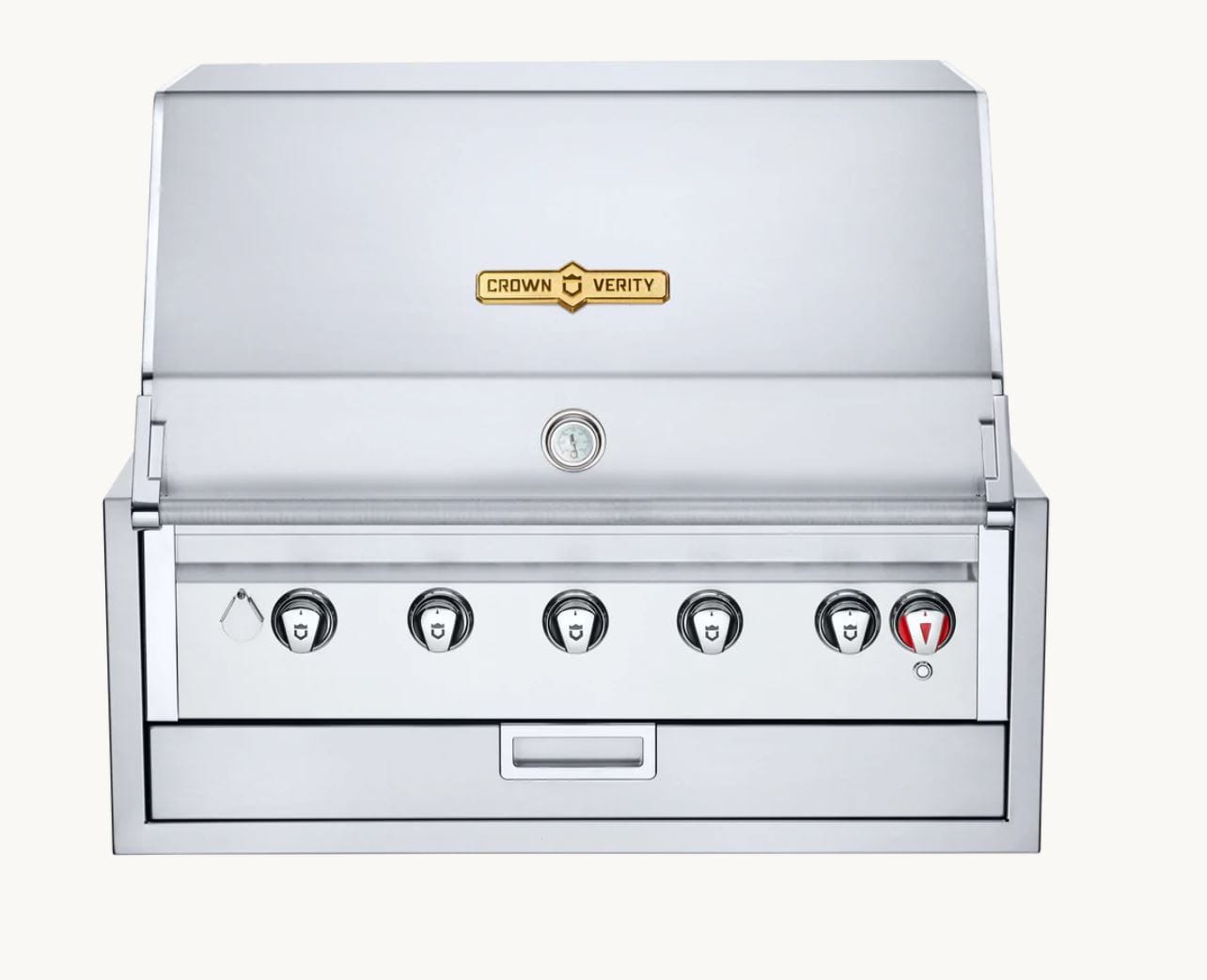 Crown Verity Outdoor Cooking > Outdoor Kitchens > Built In > Grill Heads Natural Gas / 36" Crown Verity Infinite Series Infinite Series Built-in Grill Heads - 30", 36", 42", 48"