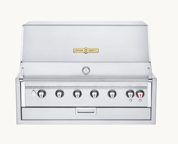Crown Verity Outdoor Cooking > Outdoor Kitchens > Built In > Grill Heads Natural Gas / 42" Crown Verity Infinite Series Infinite Series Built-in Grill Heads - 30", 36", 42", 48"