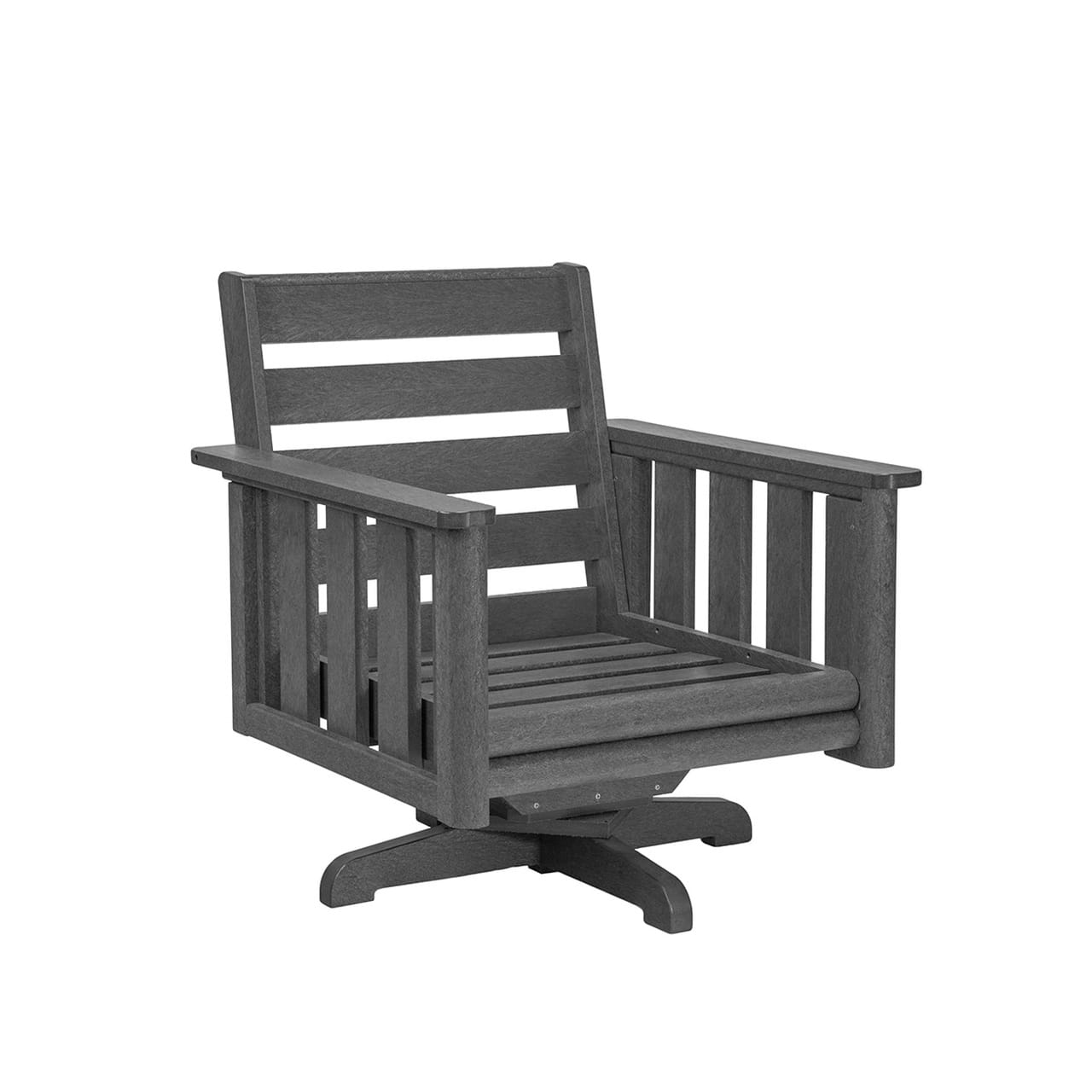 CRP Outdoor Living > Patio Furniture > Deep Seating C.R. Plastic Products Stratford Deep Seating Swivel Chair with Sunbrella Cushions
