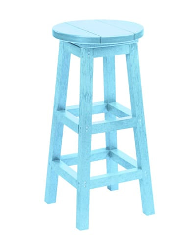 CRP Outdoor Living > Patio Furniture > Resin Aqua CRP Swivel Bar Stool